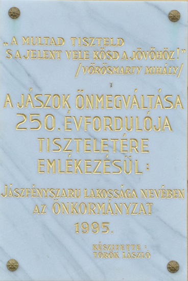 Redemptio – Emléktábla