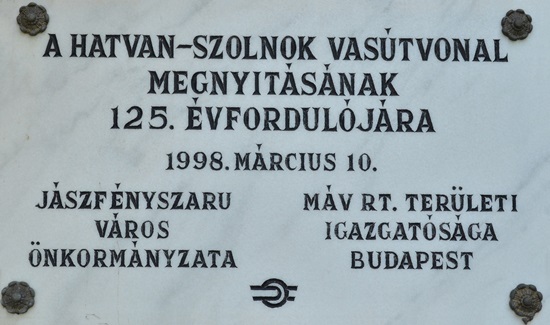 Vasútállomási Emléktábla