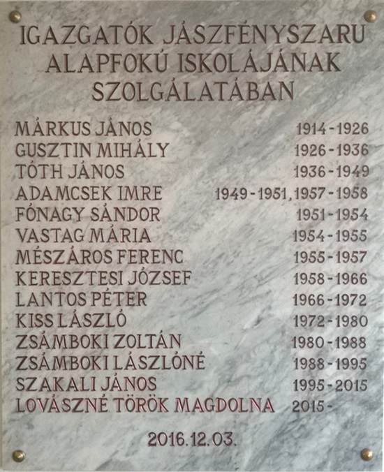 Igazgatók táblája